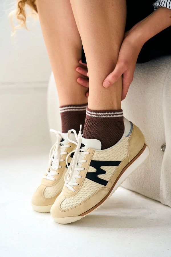 Mesh Sneaker Sock - Coffee Bean