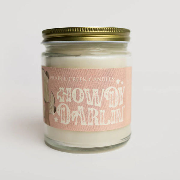 Wood Wick Jar Candle 8 oz - Howdy Darlin'