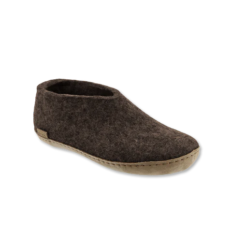 Shoe with Leather Sole - Brown