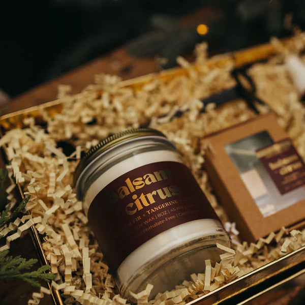Wood Wick Jar Candle 8 oz - Balsam + Citrus