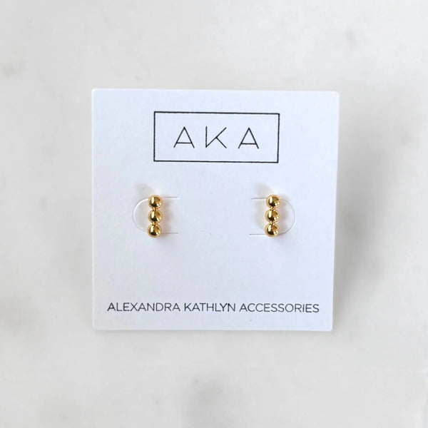 ORION Triple Bead Bar Studs