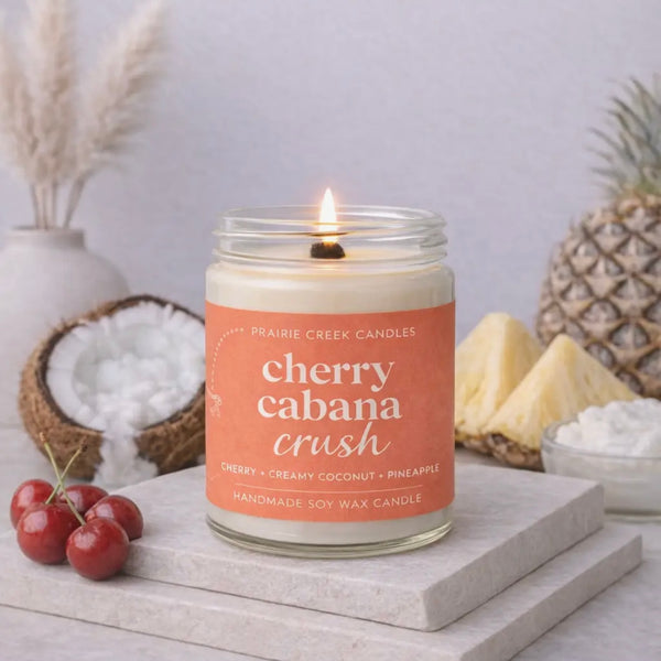 Wood Wick Jar Candle 8 oz - Cherry Cabana