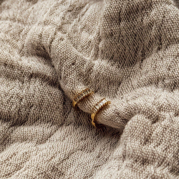 The Gracie CZ Huggie Earrings