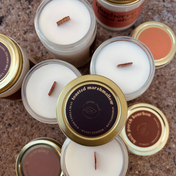 Wood Wick Jar Candle 8 oz - Toasted Marshmallow
