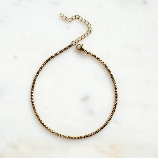 WREN Box Chain Anklet