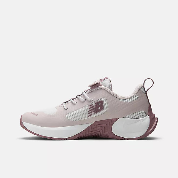 FuelCell Play Bungee Lace with Top Strap - Nb White with Stone Pink