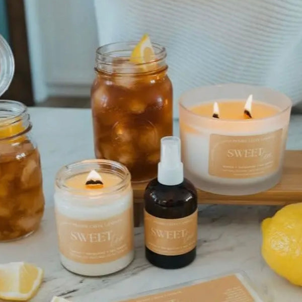 Wood Wick Jar Candle 8 oz - Sweet Tea