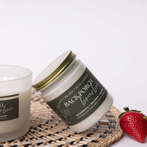 Wood Wick Jar Candle 8 oz - Back Porch Bourbon