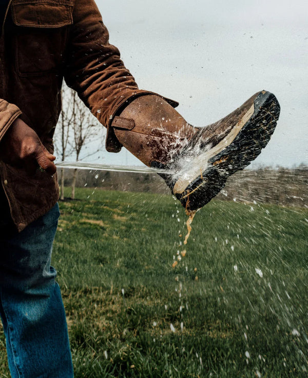 CSA Work Boot: Flatland Pull-On - Dark Brown