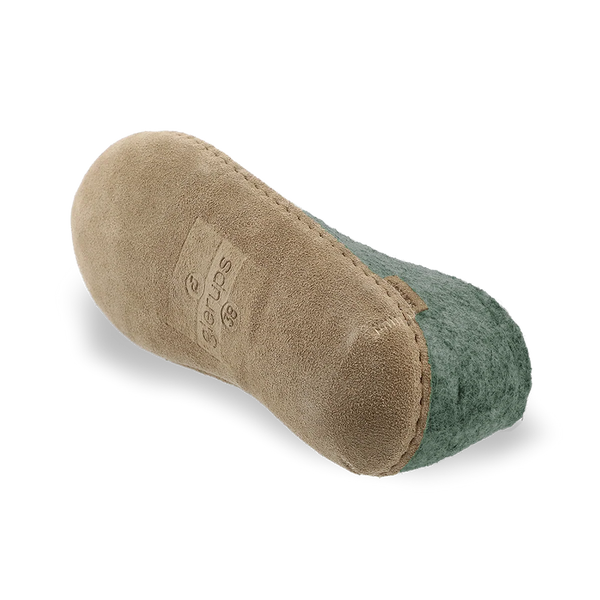 Shoe with Leather Sole - Moss