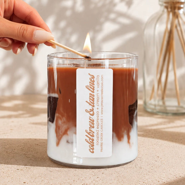 Wood Wick Jar Candle 10 oz - Cold Brew & Tan Lines