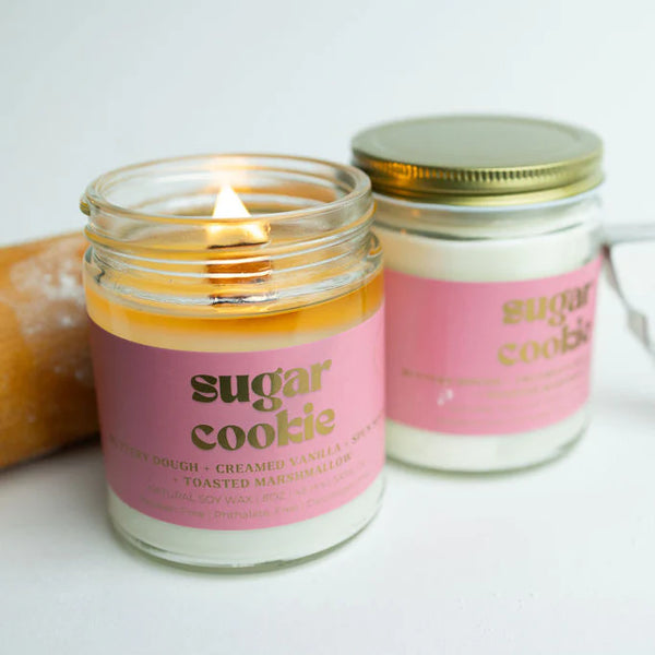 Wood Wick Jar Candle 8 oz - Sugar Cookie