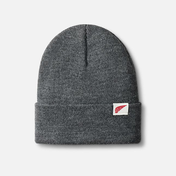 Logo Knit Beanie - Dark Gray Heather