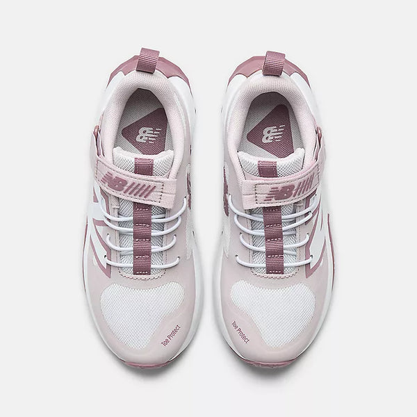 FuelCell Play Bungee Lace with Top Strap - Nb White with Stone Pink