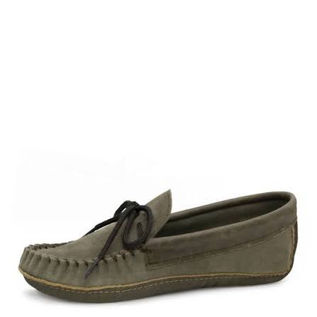 Memory Foam Moccasin - Suede Grey