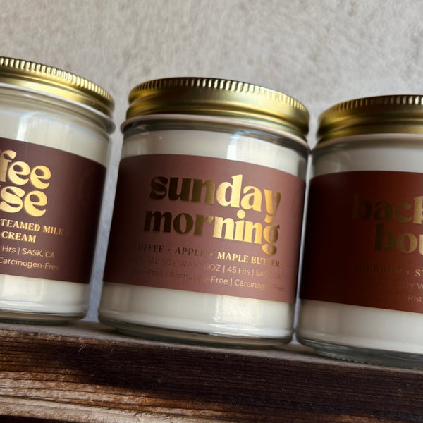 Wood Wick Jar Candle 8 oz - Sunday Morning