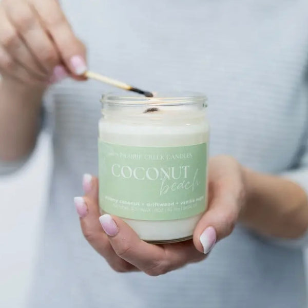 Wood Wick Jar Candle 8 oz - Coconut Beach