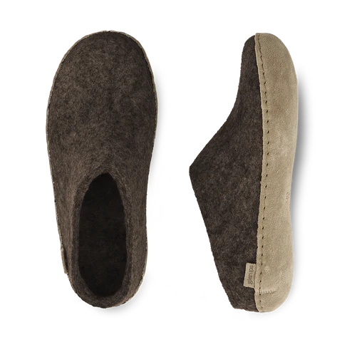 Slip-on with Leather Sole - Brown
