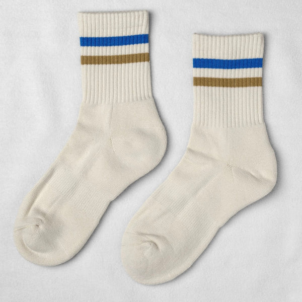 Gym Sock - Blue/Gold Stripe