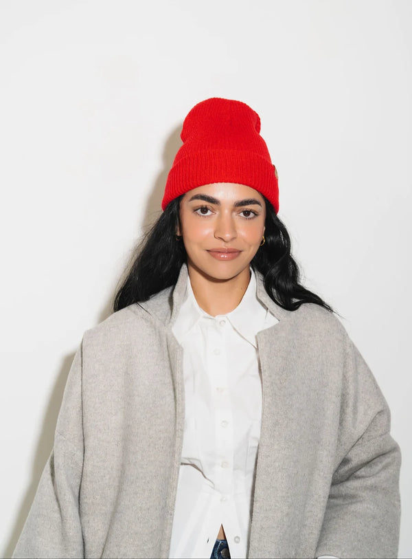 Classic Beanie - Apple Red