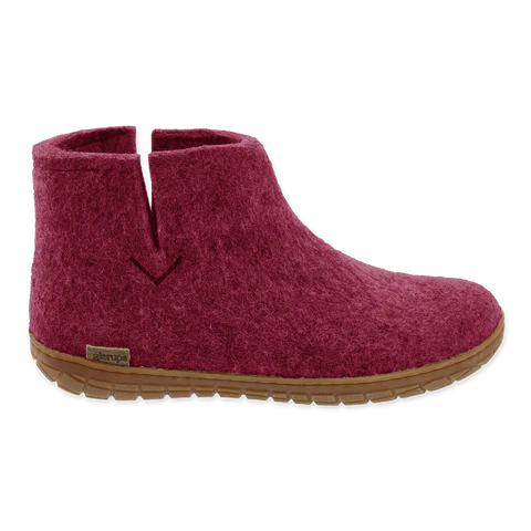 Boot with Honey Rubber - Cranberry