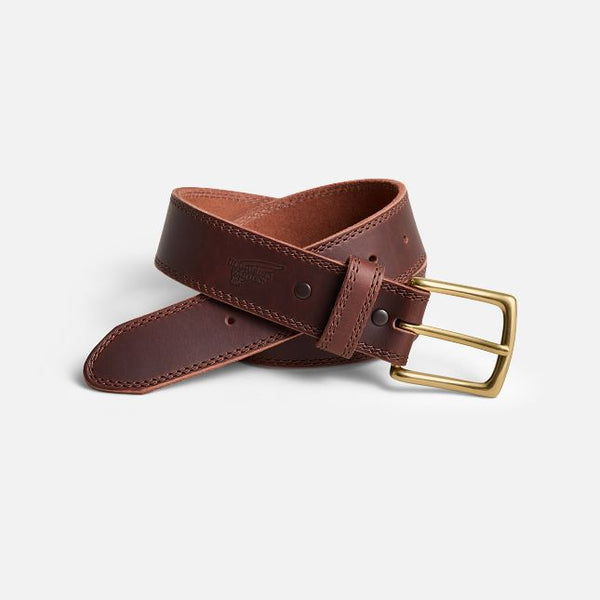 Basic Work Leather Belt - Brown