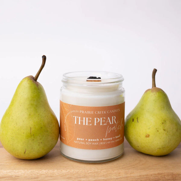 Wood Wick Jar Candle 8 oz - The Pear Patch
