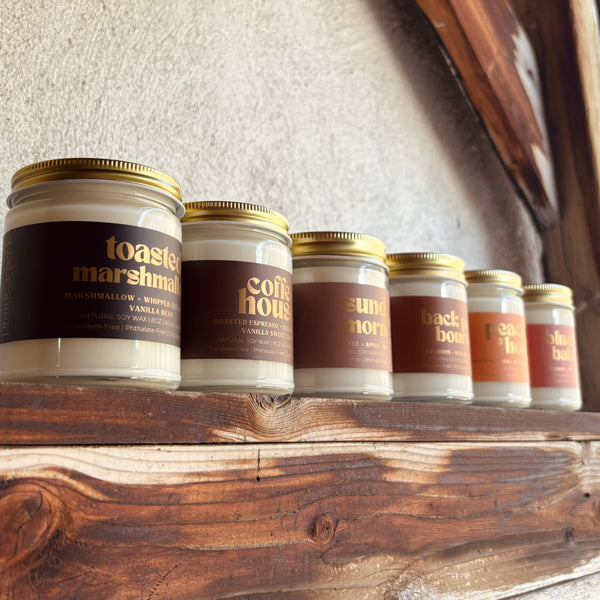 Wood Wick Jar Candle 8 oz - Peaches & Honey