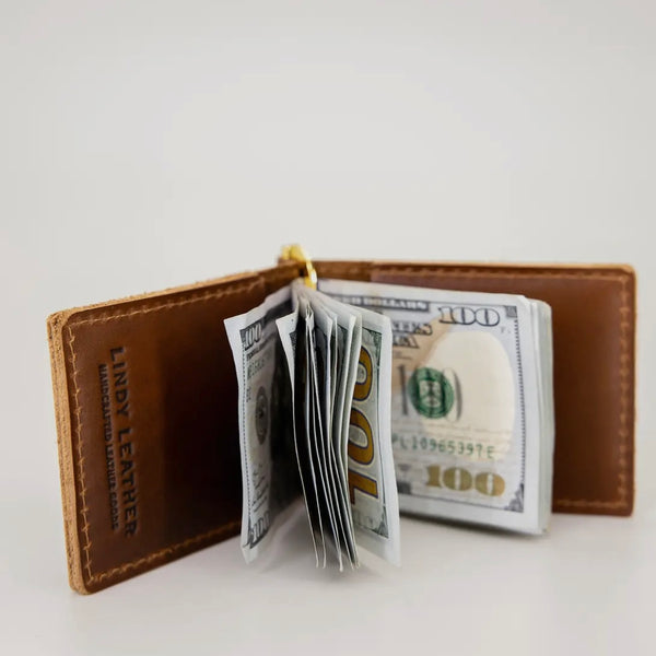 Money Clip Wallet - Antique Tan