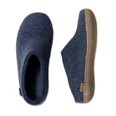 Slip-on with Leather Sole - Denim