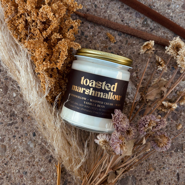Wood Wick Jar Candle 8 oz - Toasted Marshmallow