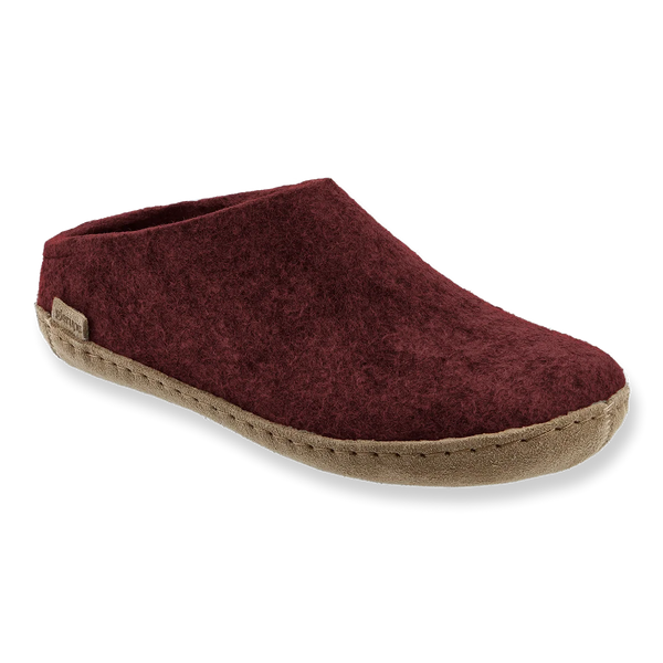 Slip-on with Leather Sole - Beet