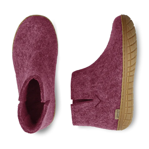 Boot with Honey Rubber - Cranberry