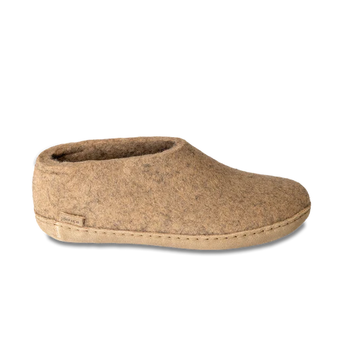 Shoe with Leather Sole - Sand