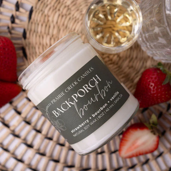 Wood Wick Jar Candle 8 oz - Back Porch Bourbon