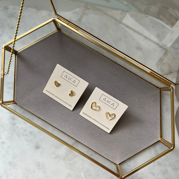 ESME Heart Studs - Gold