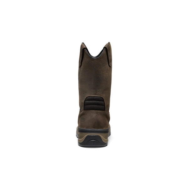 CSA Work Boot: Flatland Pull-On - Dark Brown