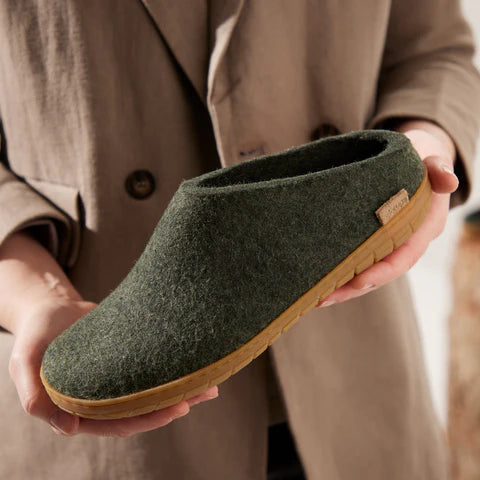 Slip-on with Honey Rubber - Forest