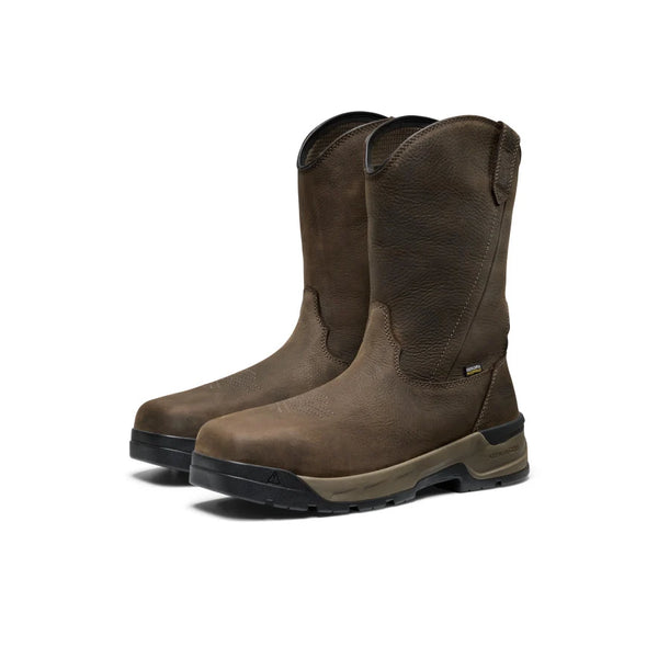 CSA Work Boot: Flatland Pull-On - Dark Brown