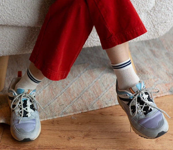 Mesh Sneaker Sock - White