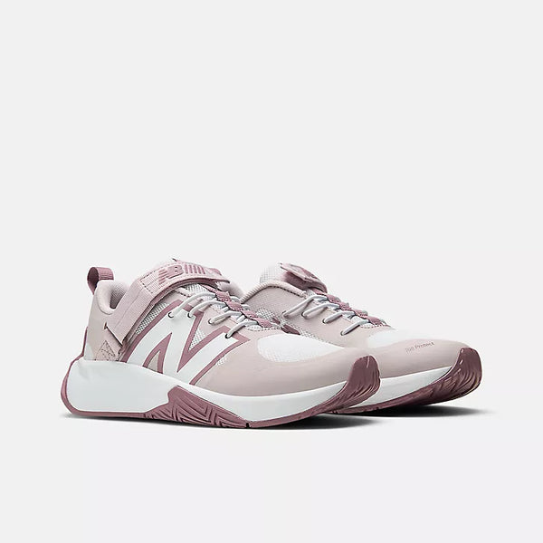FuelCell Play Bungee Lace with Top Strap - Nb White with Stone Pink