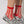 Sheer French Window Sock - Classic Red