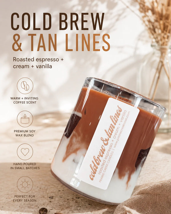 Wood Wick Jar Candle 10 oz - Cold Brew & Tan Lines
