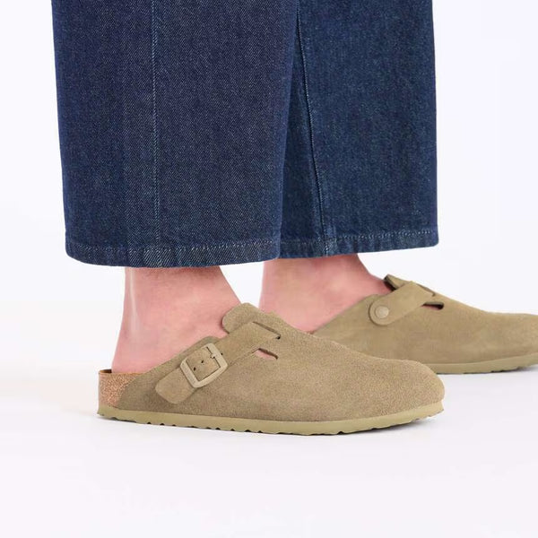 Boston - Suede Faded Khaki