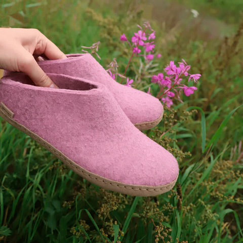 Slip-on with Leather Sole - Flower