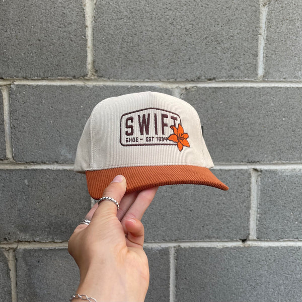 Prairie Lily Hat - Burnt Orange Corduroy