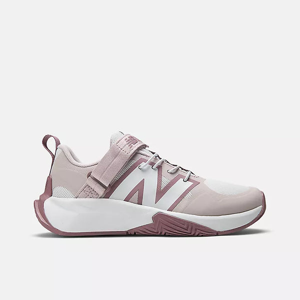 FuelCell Play Bungee Lace with Top Strap - Nb White with Stone Pink