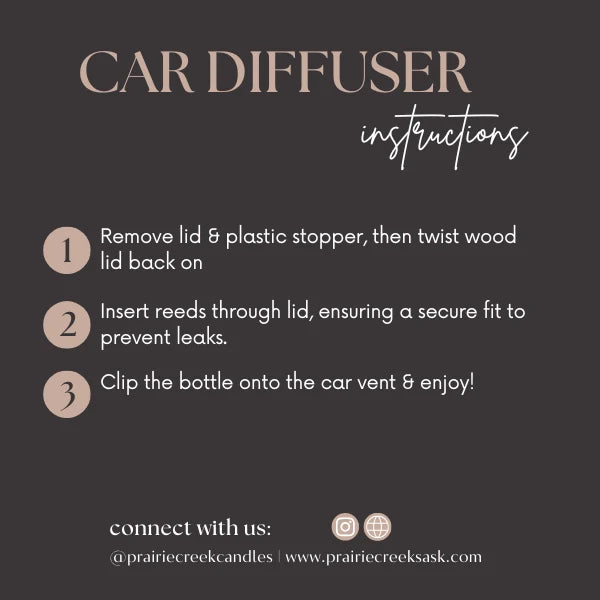 Car Diffuser - Vanilla Chai