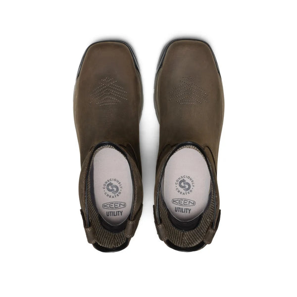 CSA Work Boot: Flatland Pull-On - Dark Brown
