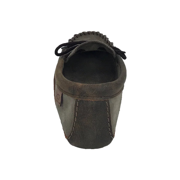 Memory Foam Moccasin - Suede Grey
